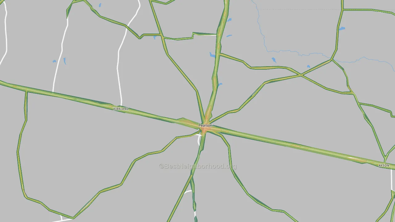 31642, GA Map of Noise Levels in 31642