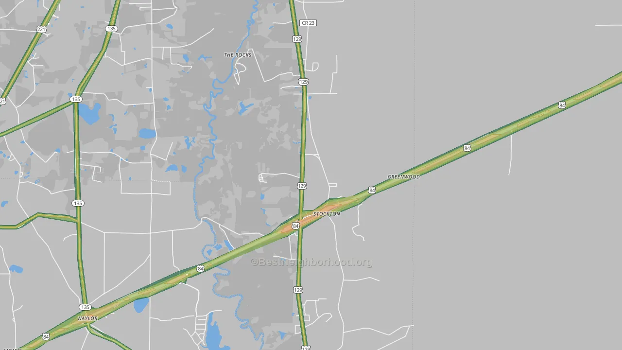 31649, GA Map of Noise Levels in 31649