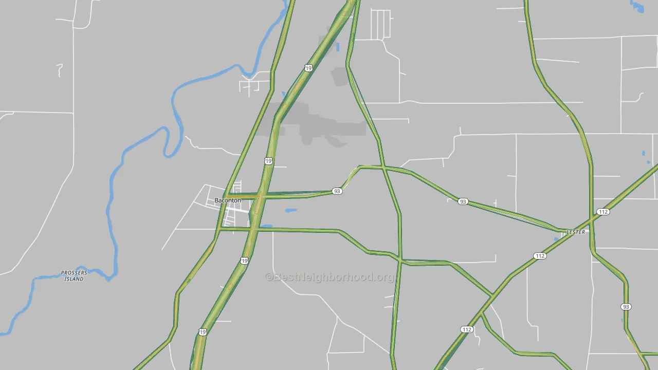 31716, GA Map of Noise Levels in 31716