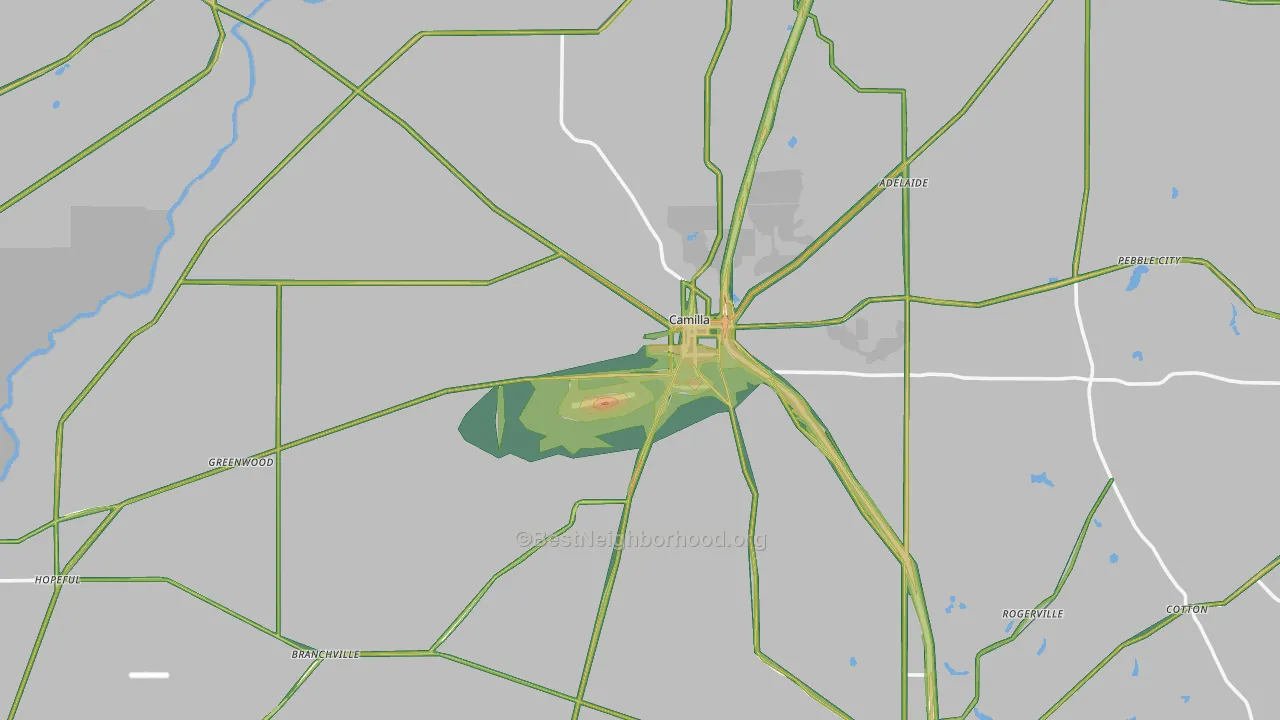 31730, GA Map of Noise Levels in 31730