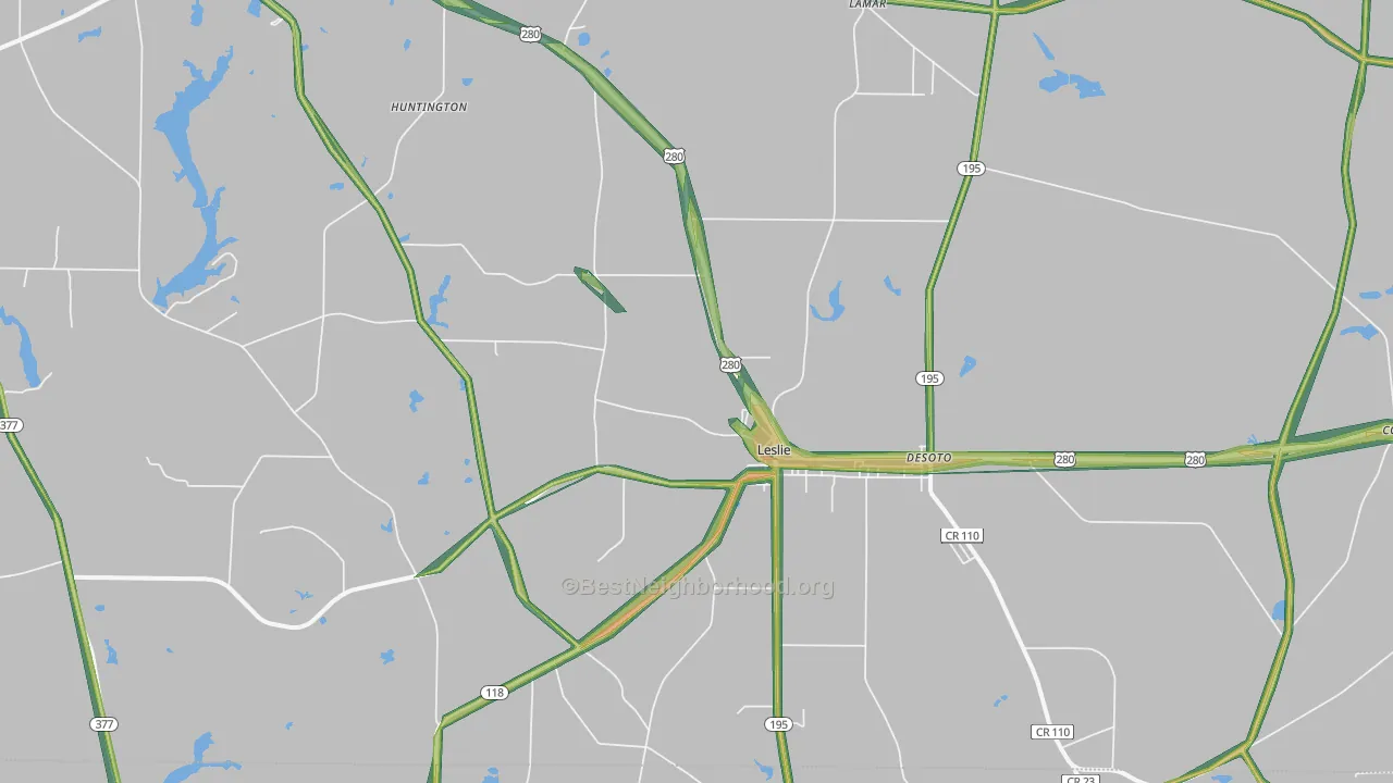 31764, GA Map of Noise Levels in 31764