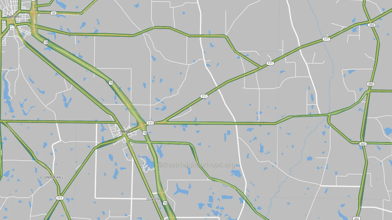 31765, GA Map of Noise Levels in 31765