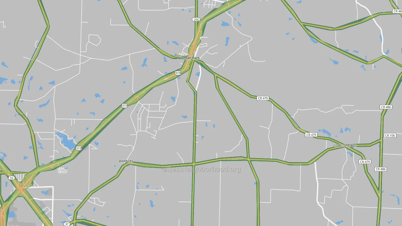 31771, GA Map of Noise Levels in 31771
