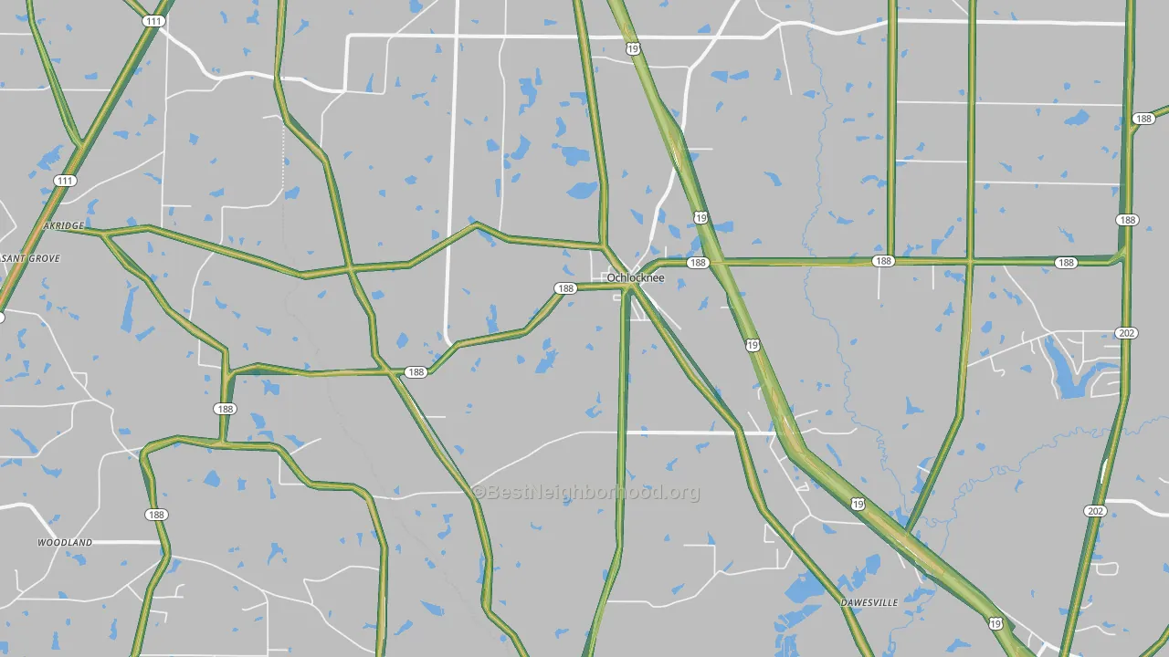 31773, GA Map of Noise Levels in 31773