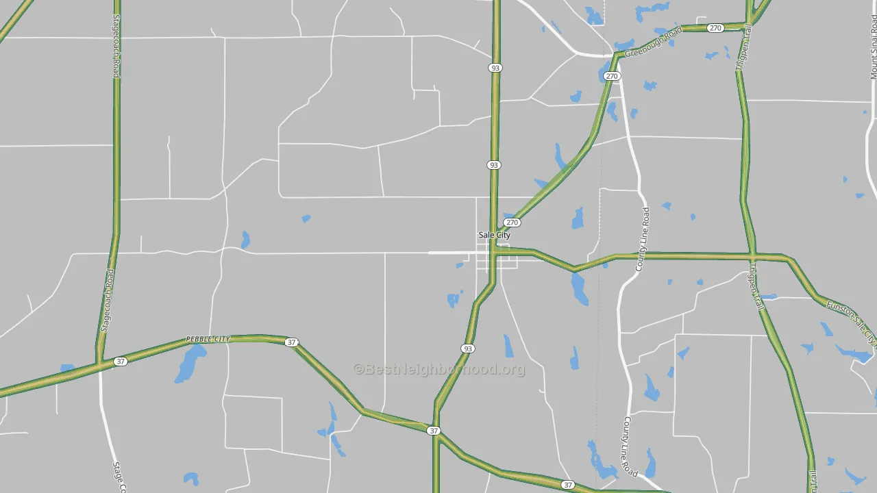 31784, GA Map of Noise Levels in 31784