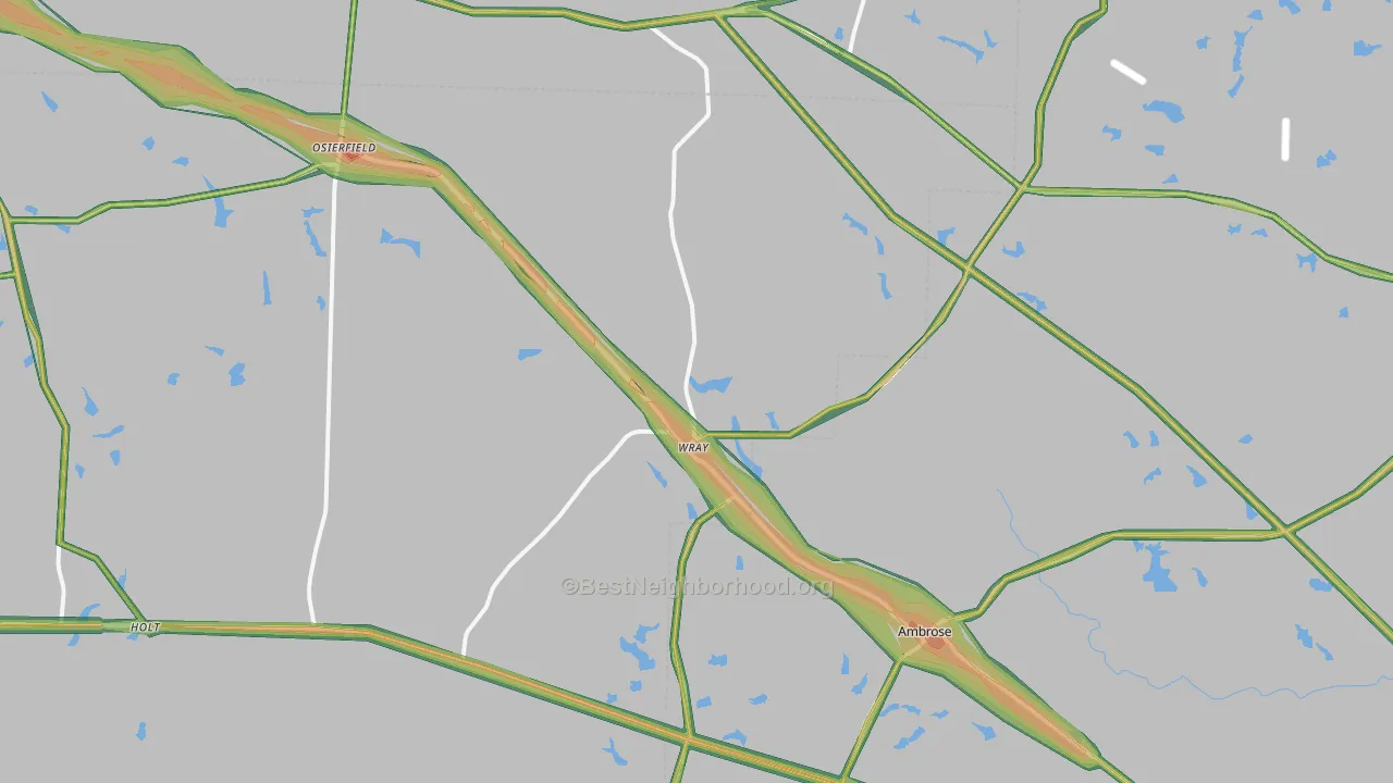 31798, GA Map of Noise Levels in 31798