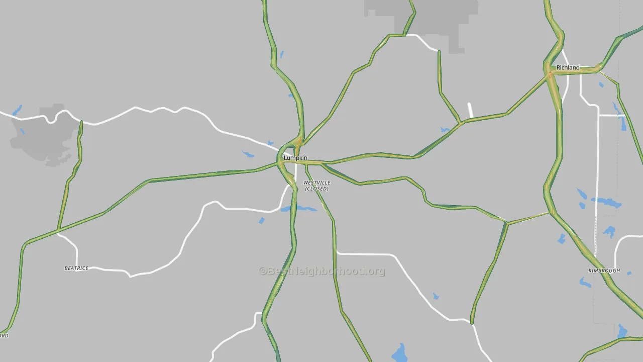 31815, GA Map of Noise Levels in 31815