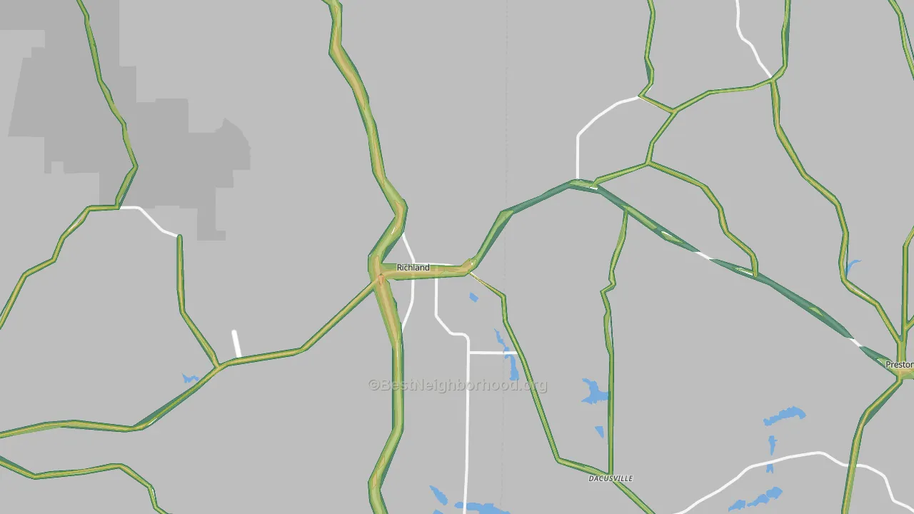 31825, GA Map of Noise Levels in 31825