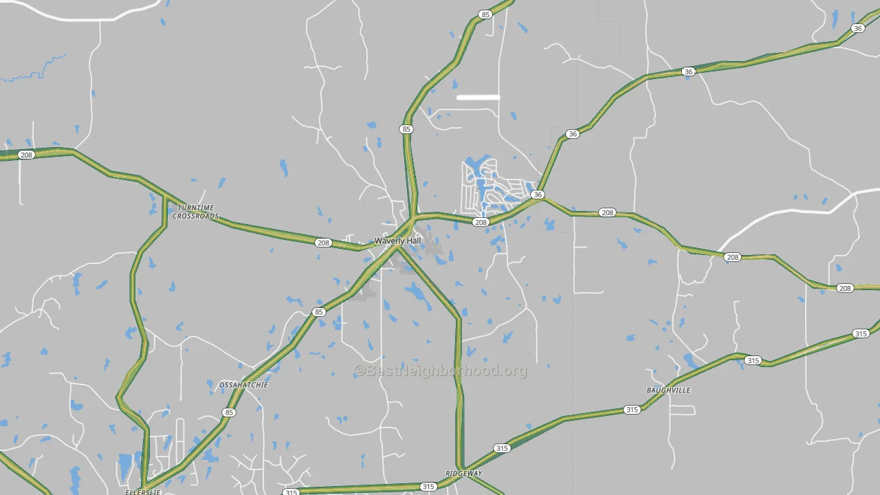 31831, GA Map of Noise Levels in 31831