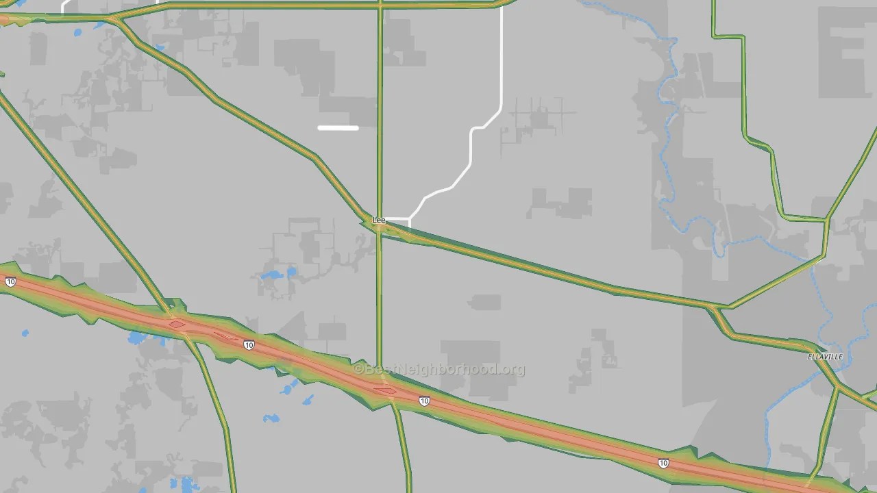 32059, FL Map of Noise Levels in 32059