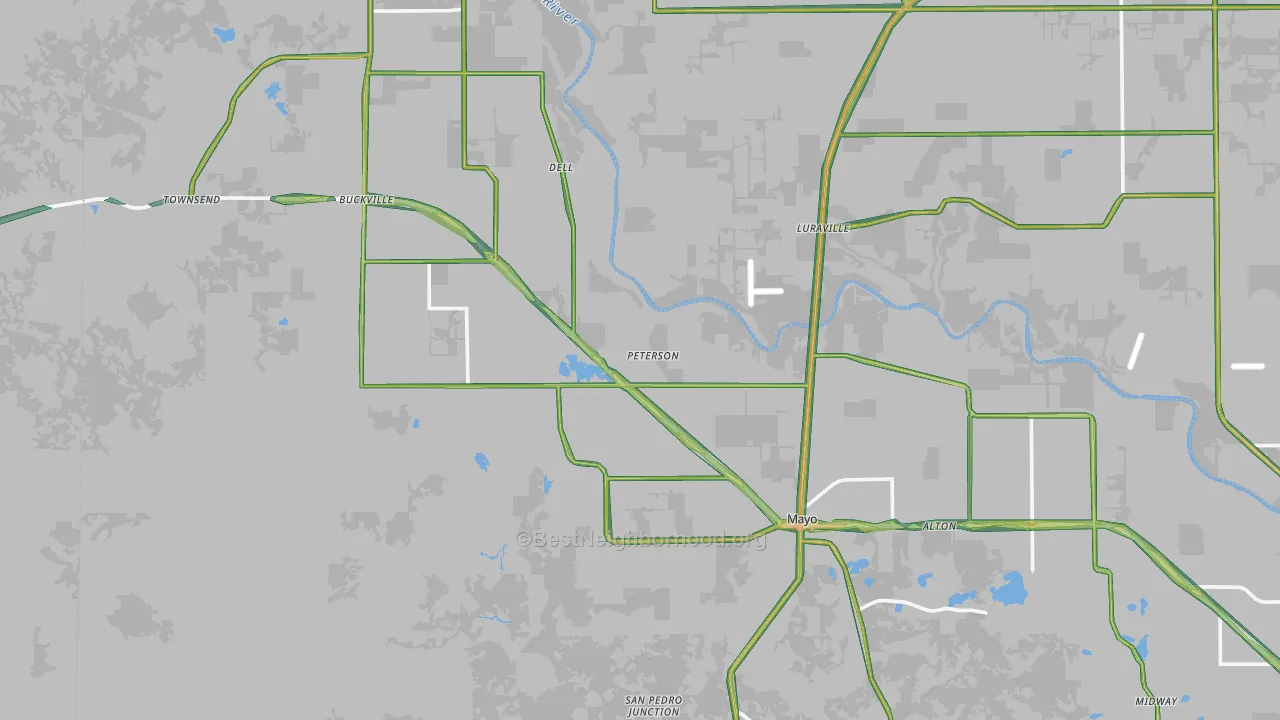 32066, FL Map of Noise Levels in 32066
