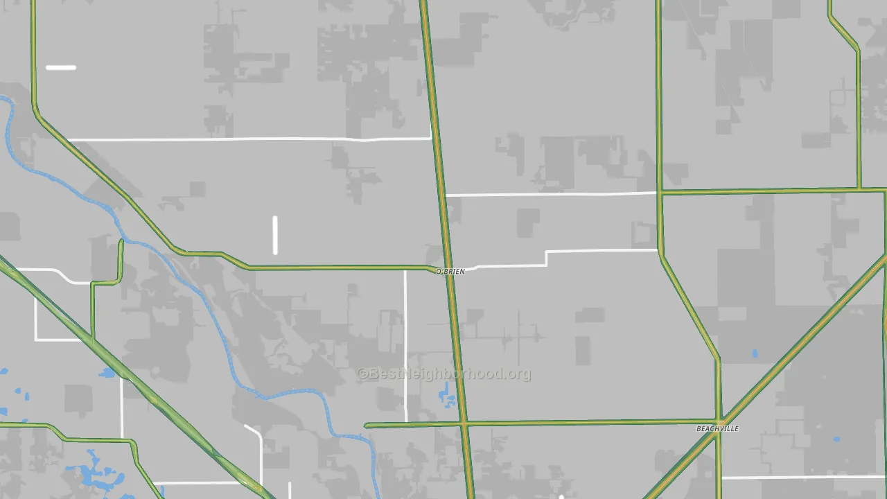 32071, FL Map of Noise Levels in 32071
