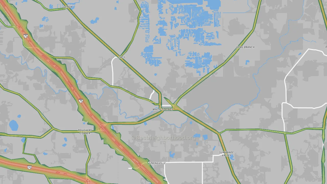 32096, FL Map of Noise Levels in 32096