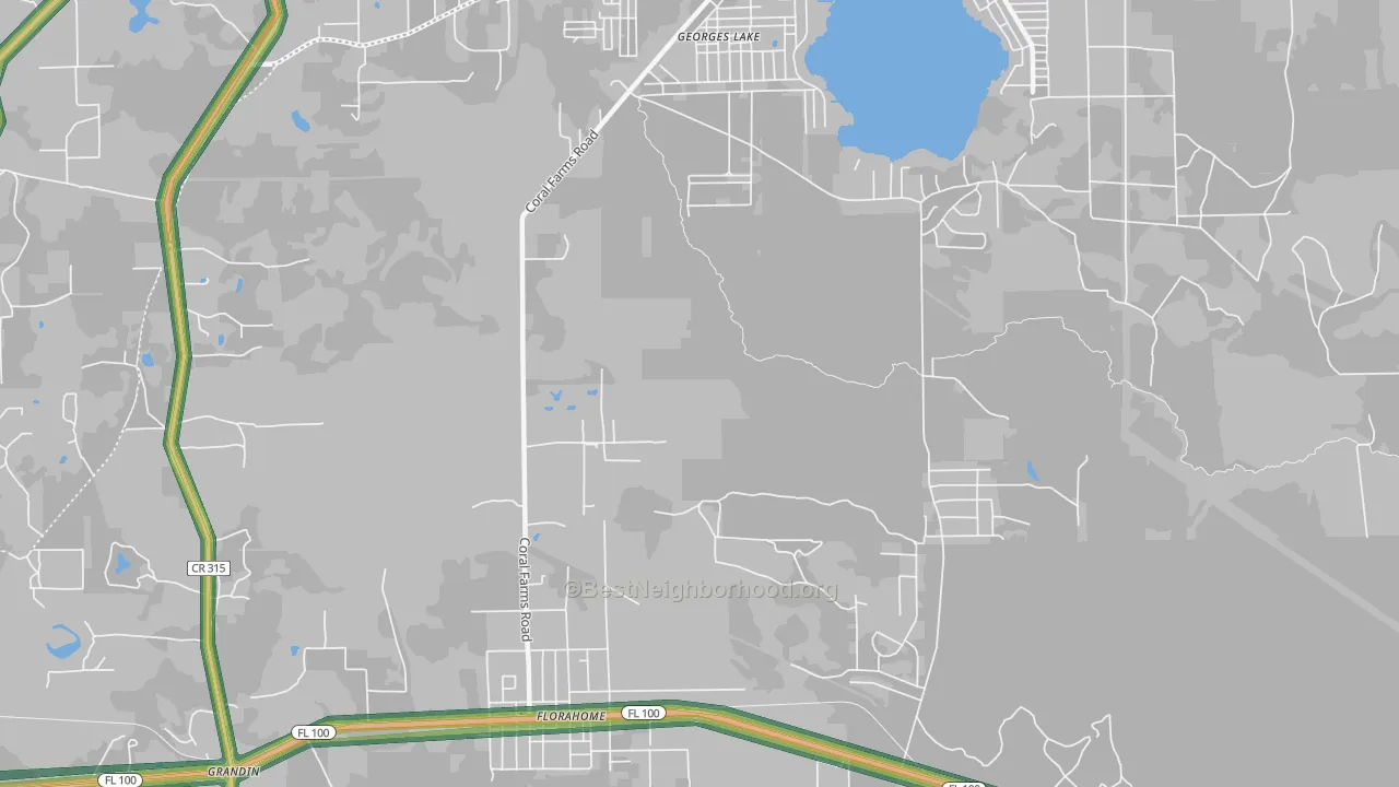 32140, FL Map of Noise Levels in 32140