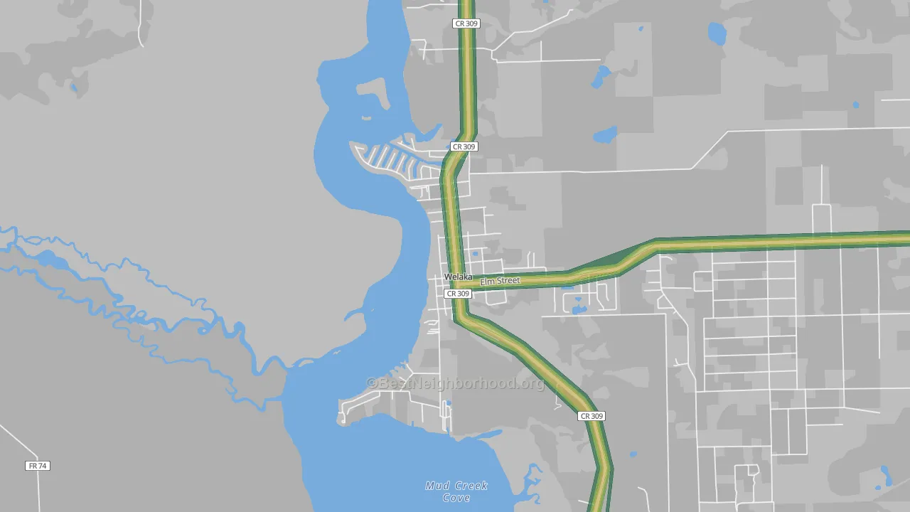 32193, FL Map of Noise Levels in 32193