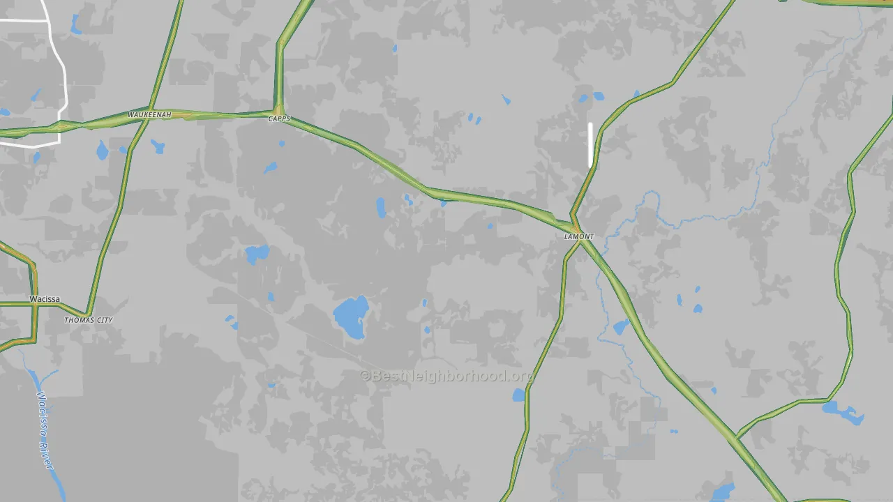 32336, FL Map of Noise Levels in 32336