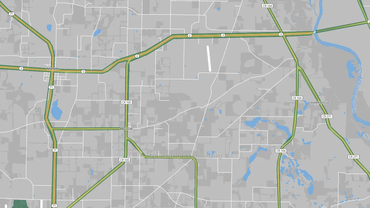 32423, FL Map of Noise Levels in 32423