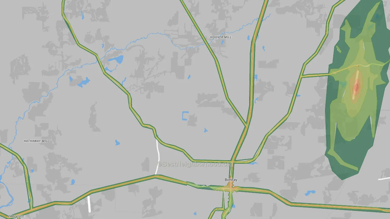 32425, FL Map of Noise Levels in 32425
