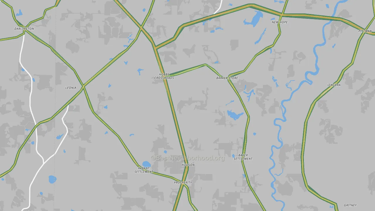 32464, FL Map of Noise Levels in 32464