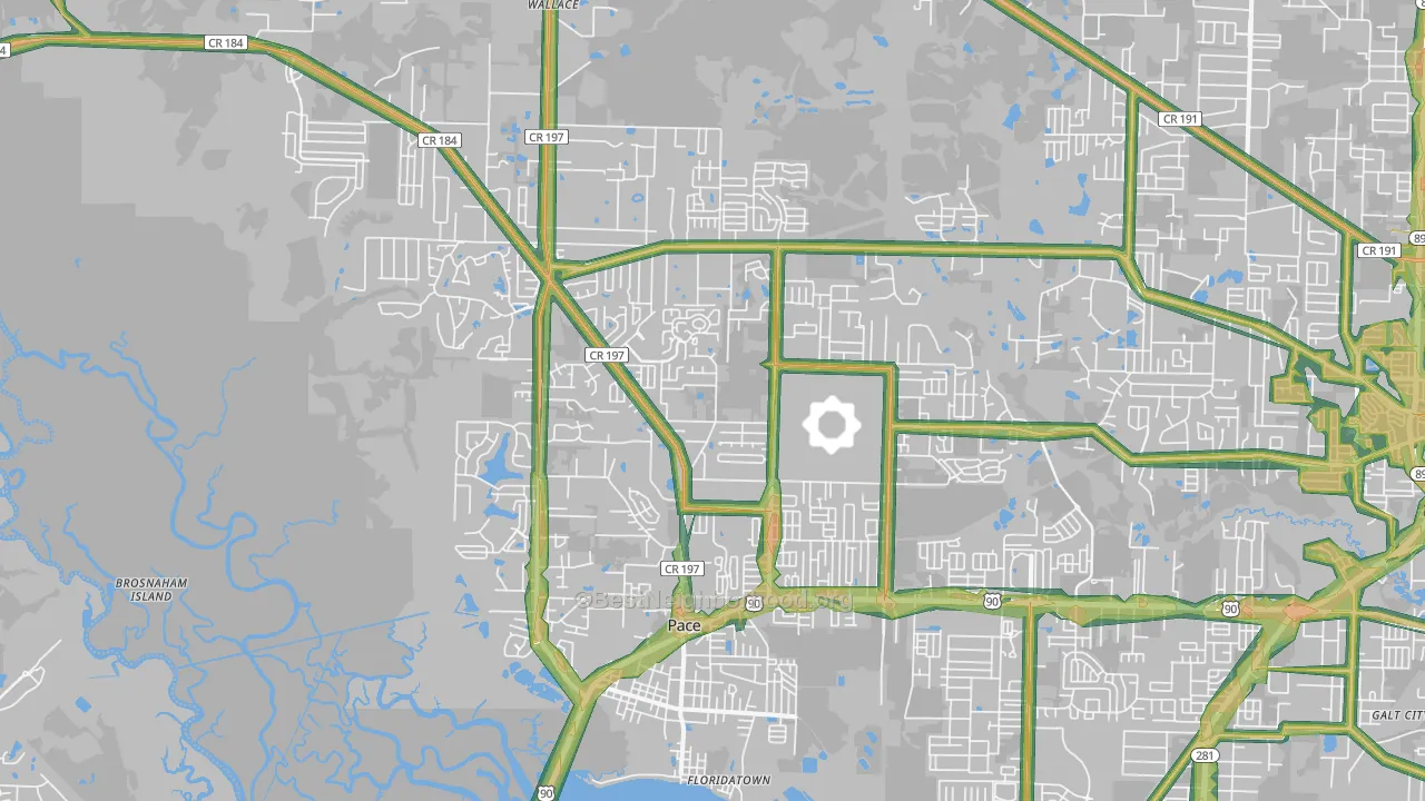 32571, FL Map of Noise Levels in 32571