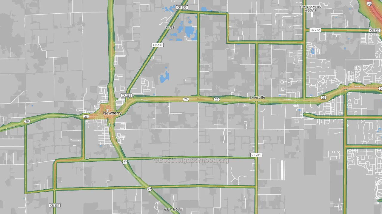 32669, FL Map of Noise Levels in 32669
