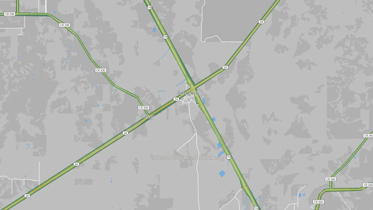32683, FL Map of Noise Levels in 32683