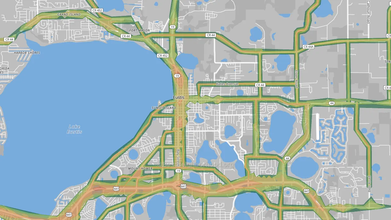 32726, FL Map of Noise Levels in 32726