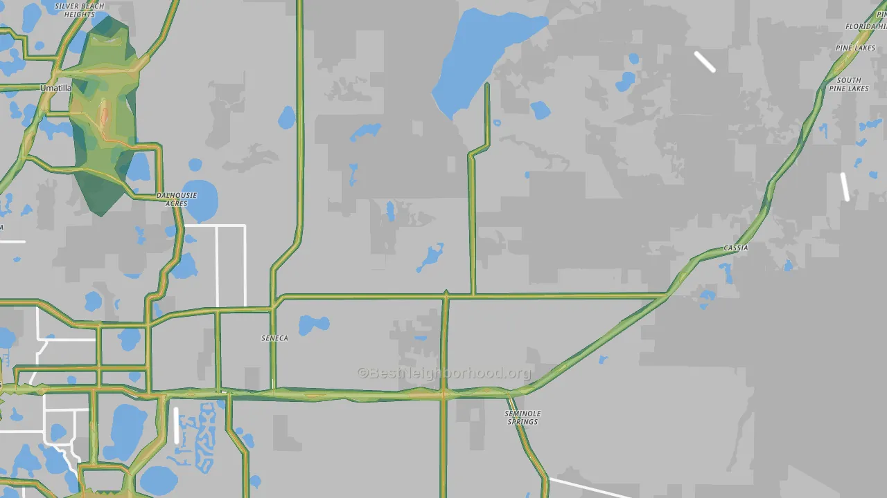 32736, FL Map of Noise Levels in 32736