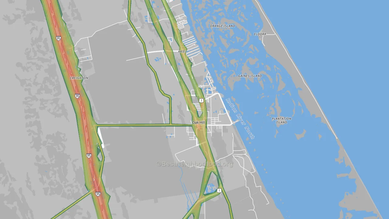 32759, FL Map of Noise Levels in 32759