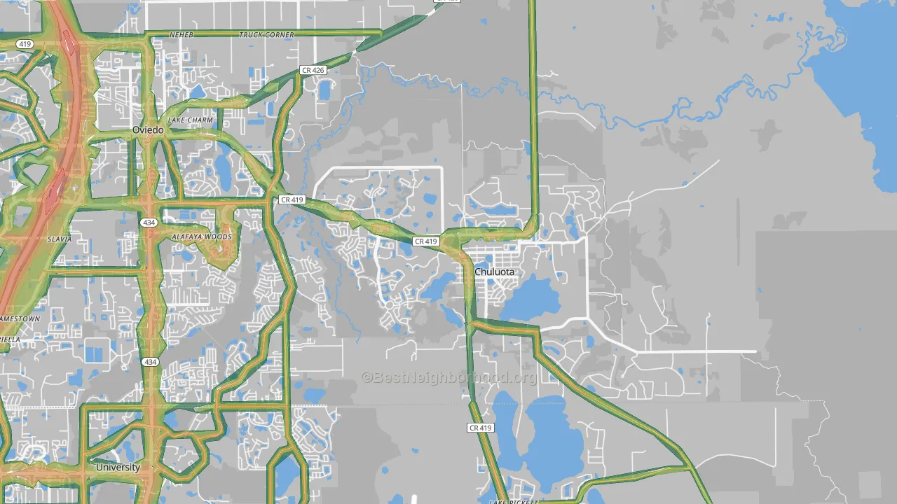 32766, FL Map of Noise Levels in 32766