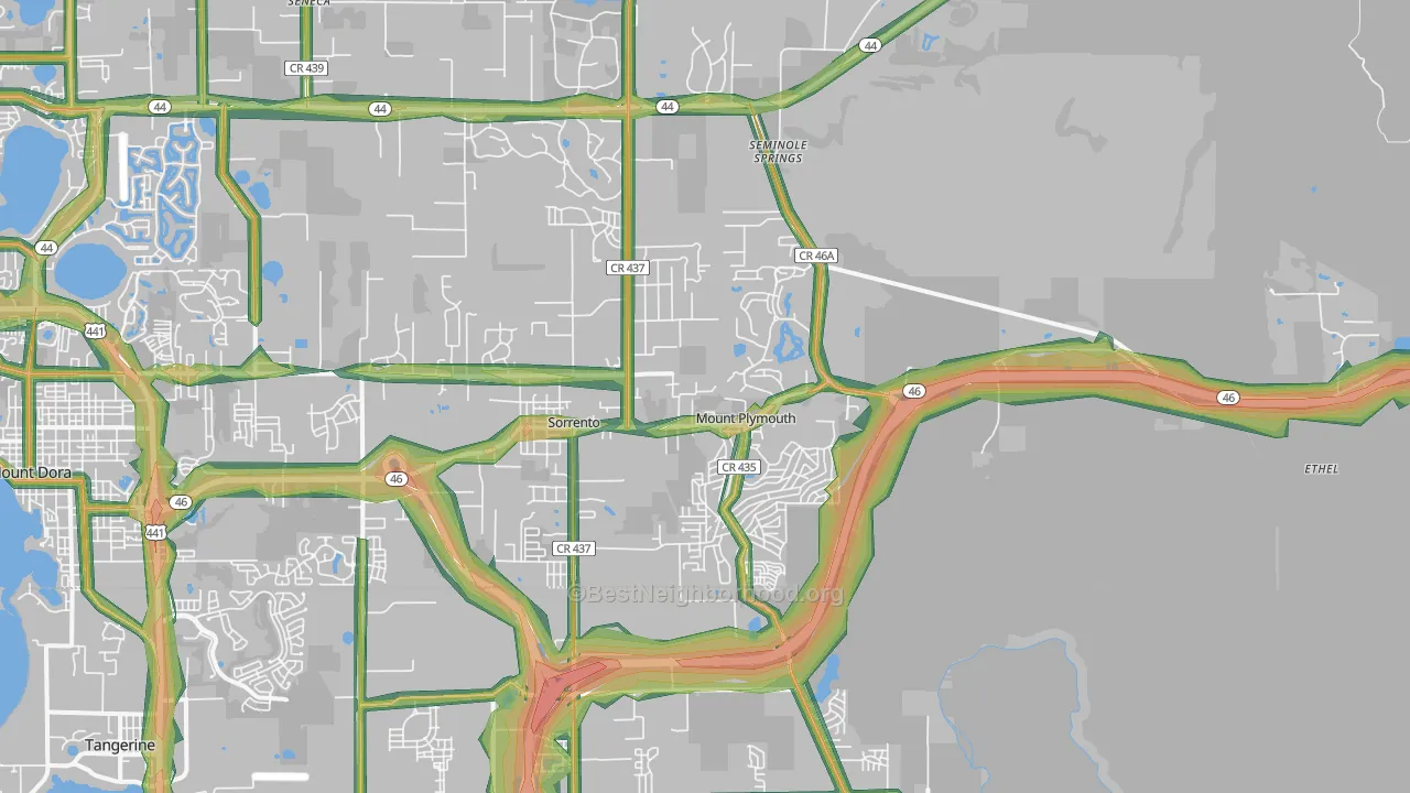 32776, FL Map of Noise Levels in 32776