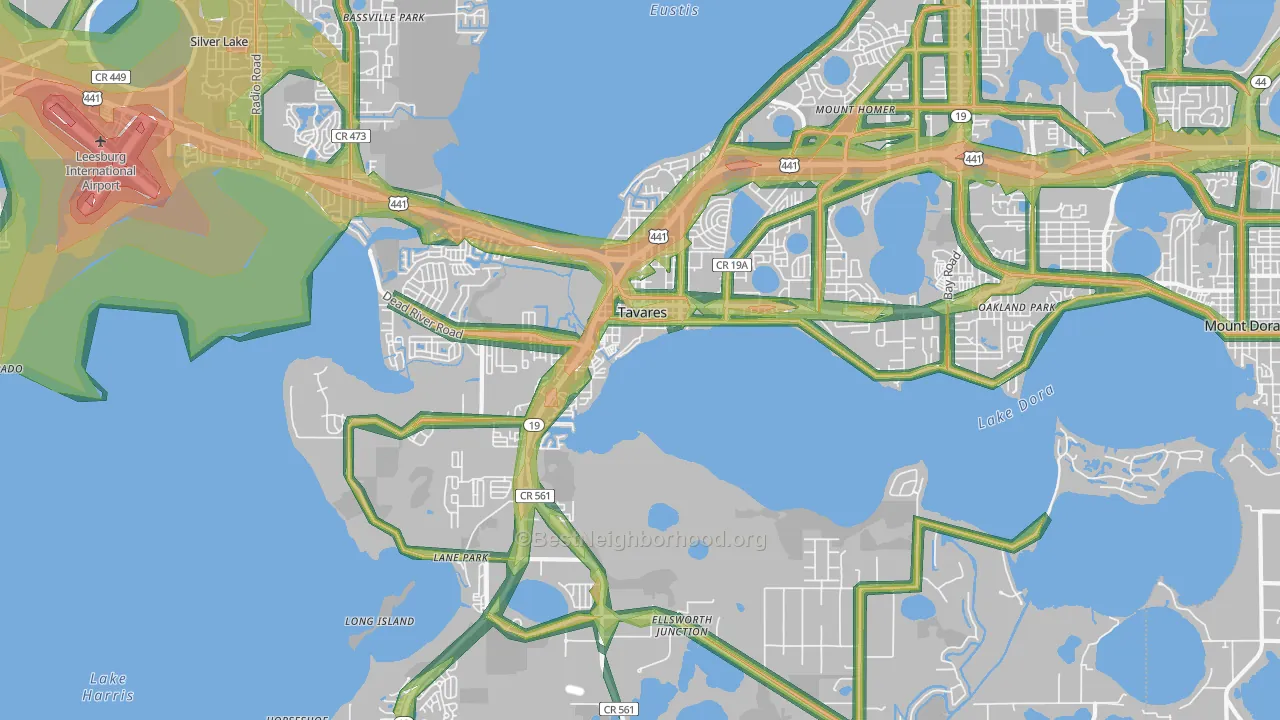 32778, FL Map of Noise Levels in 32778
