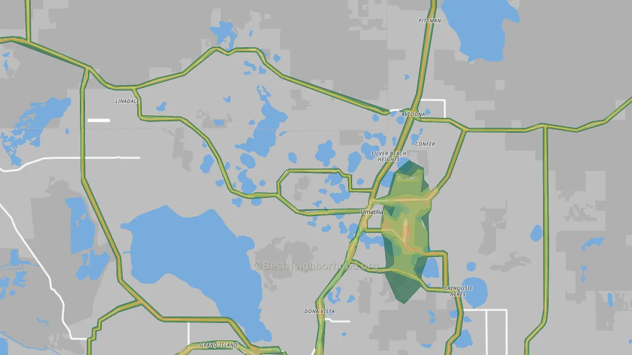 32784, FL Map of Noise Levels in 32784