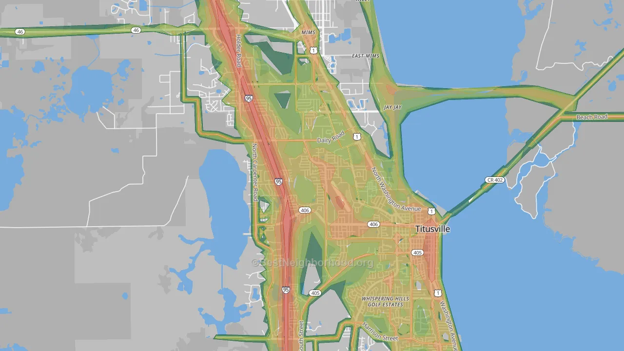 32796, FL Map of Noise Levels in 32796