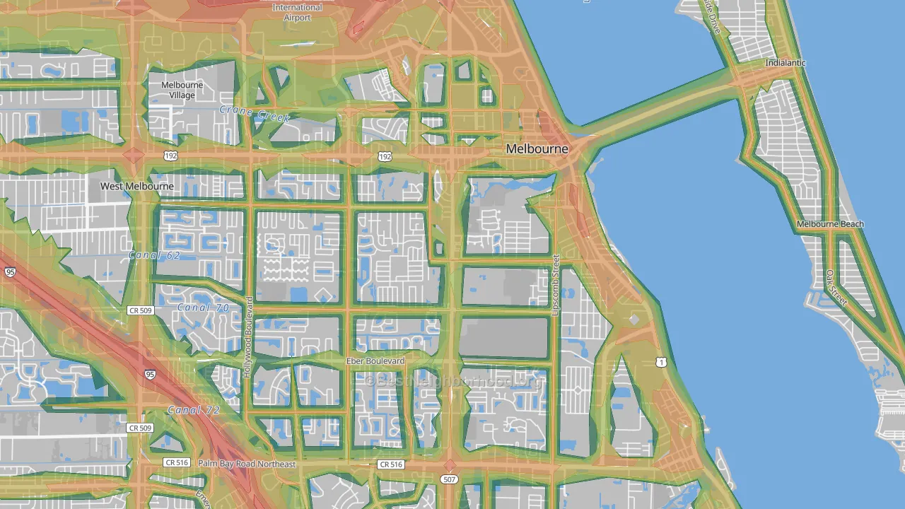 32901, FL Map of Noise Levels in 32901