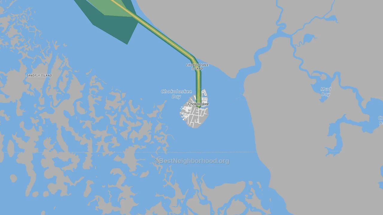 34138, FL Map of Noise Levels in 34138