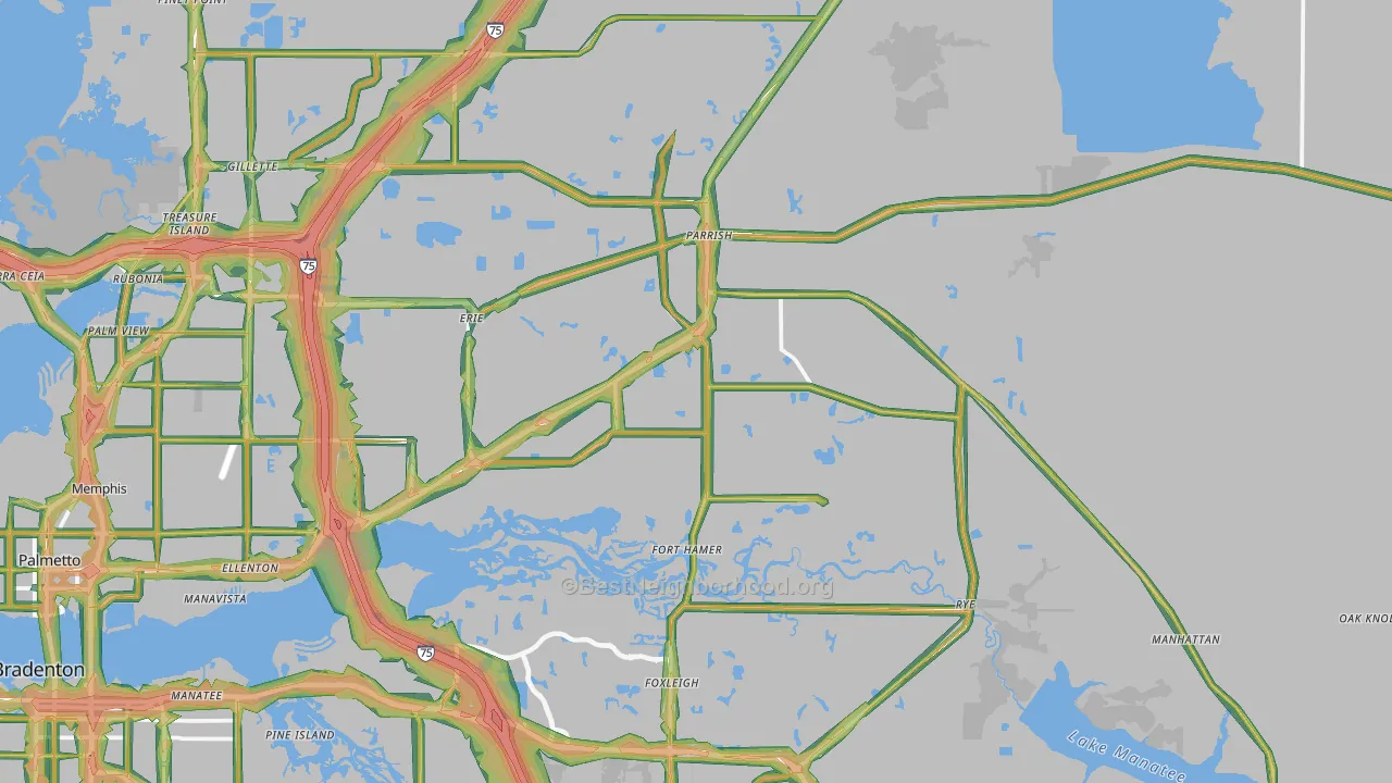 34219, FL Map of Noise Levels in 34219