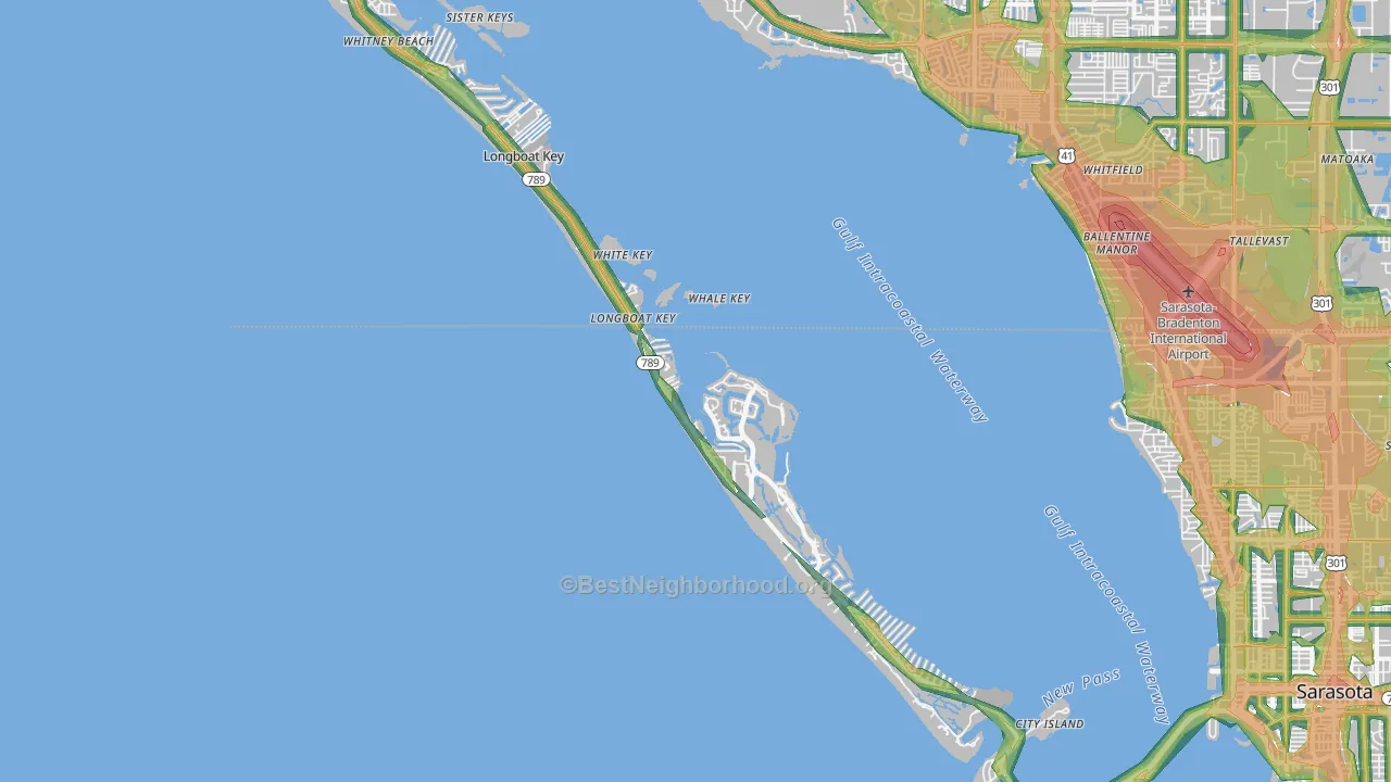 34228, FL Map of Noise Levels in 34228
