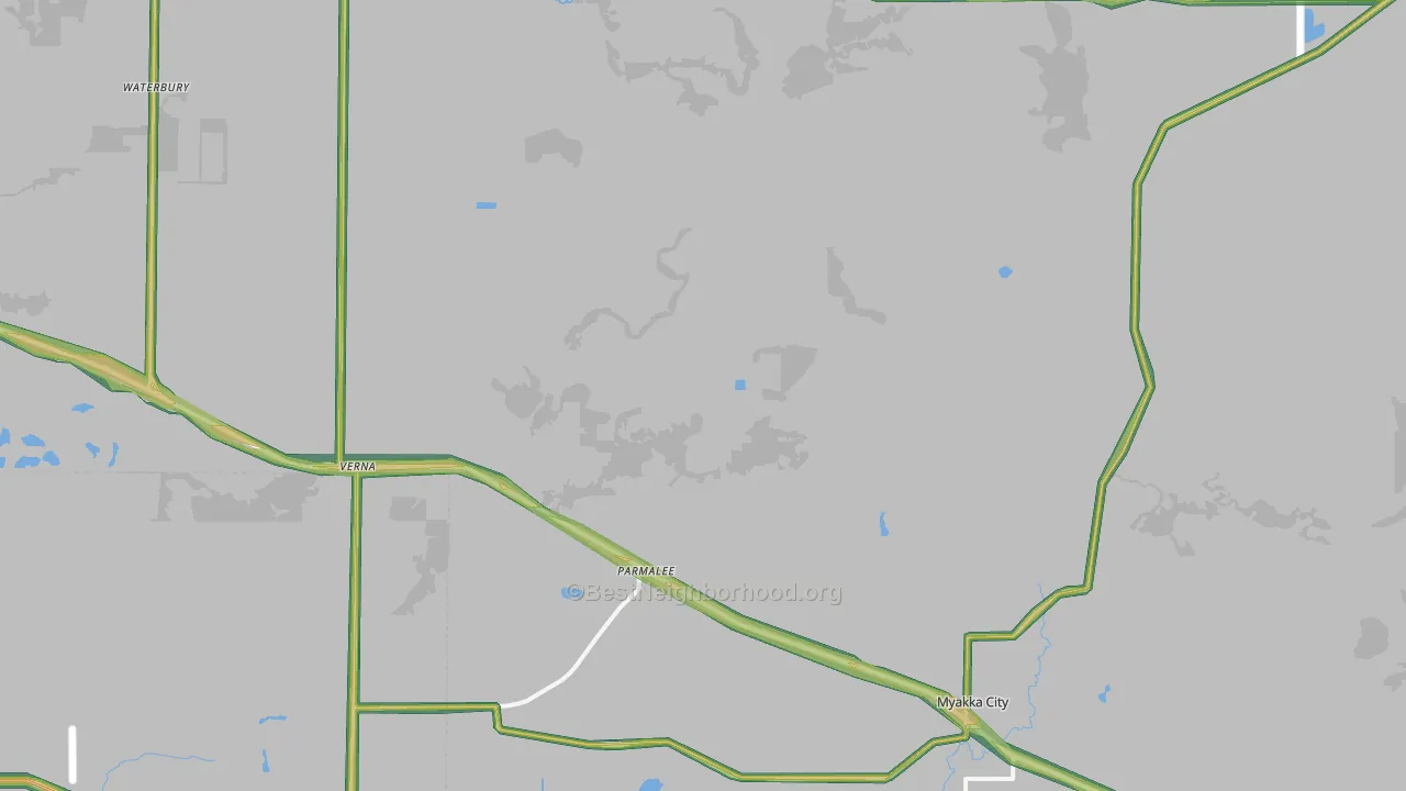 34251, FL Map of Noise Levels in 34251