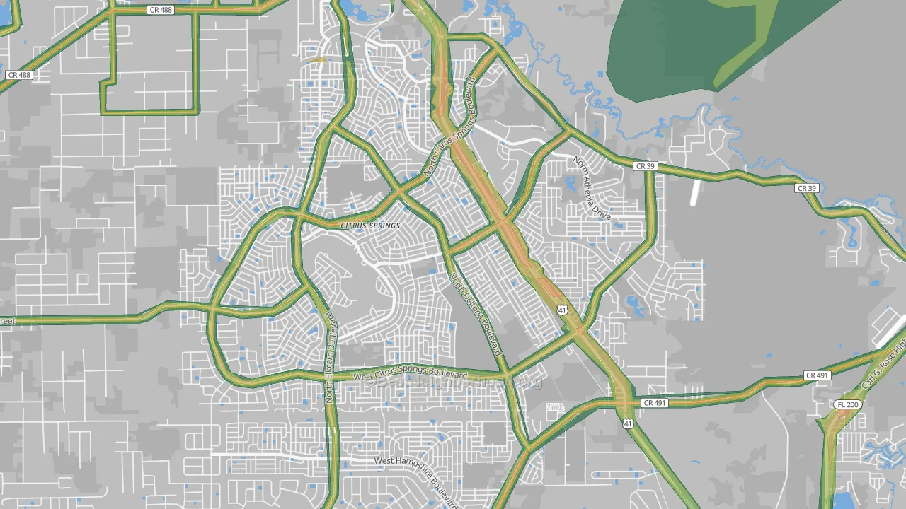 34434, FL Map of Noise Levels in 34434