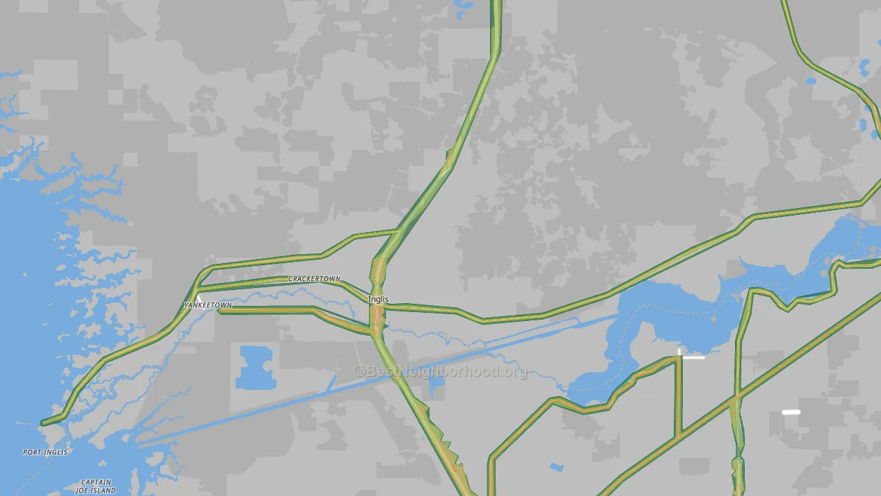 34449, FL Map of Noise Levels in 34449