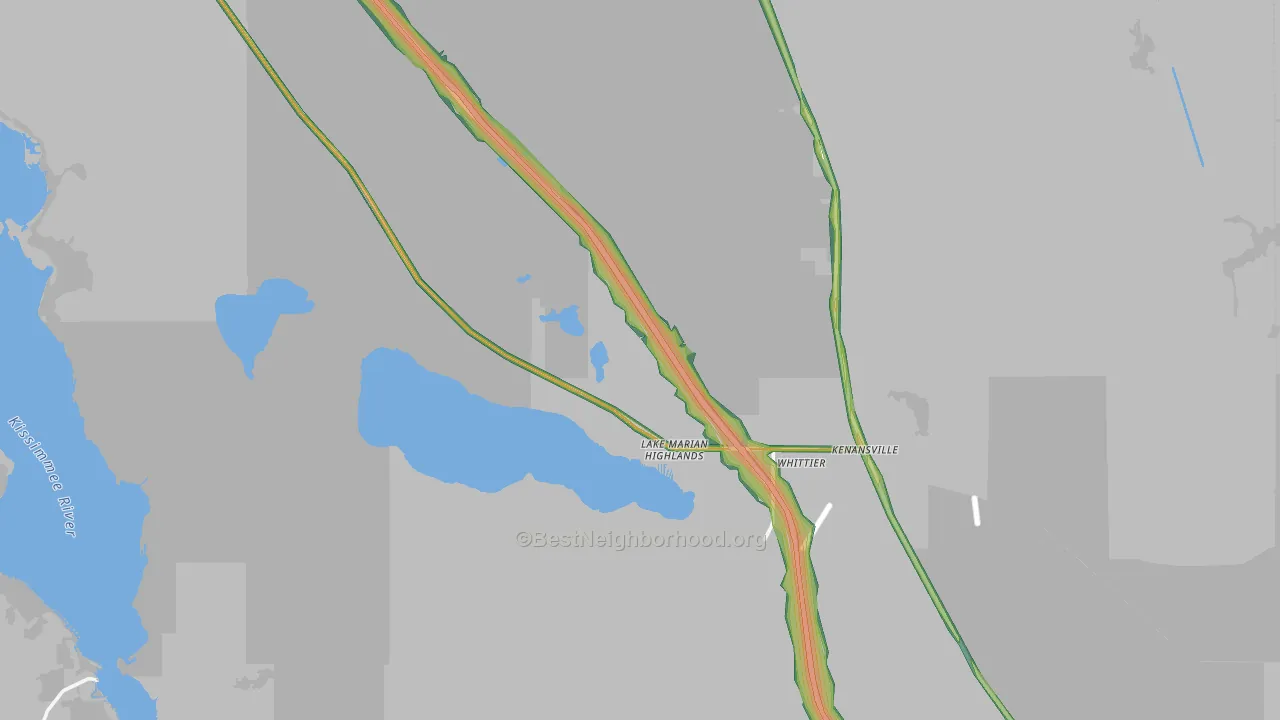 34739, FL Map of Noise Levels in 34739