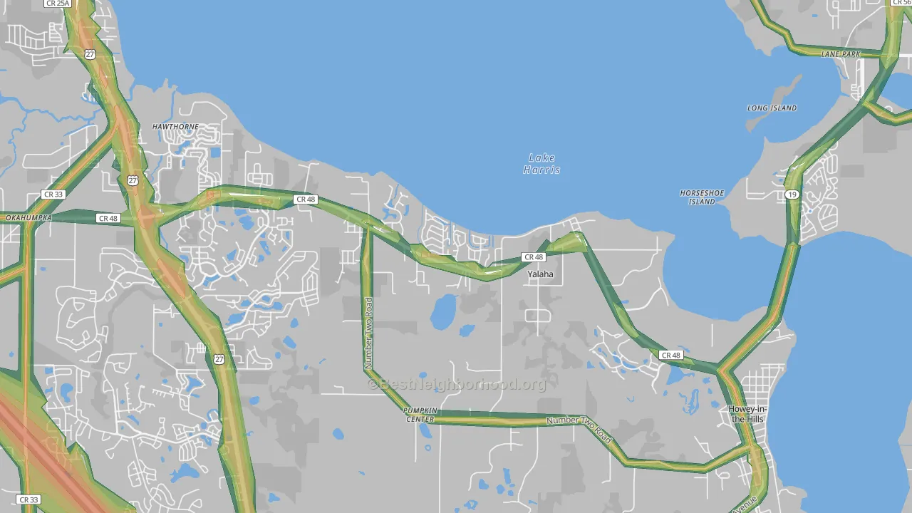 34797, FL Map of Noise Levels in 34797