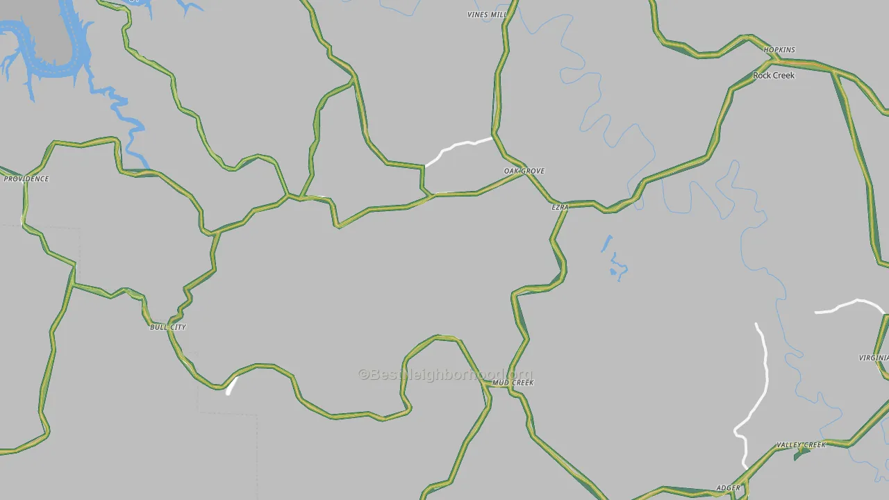 35006, AL Map of Noise Levels in 35006
