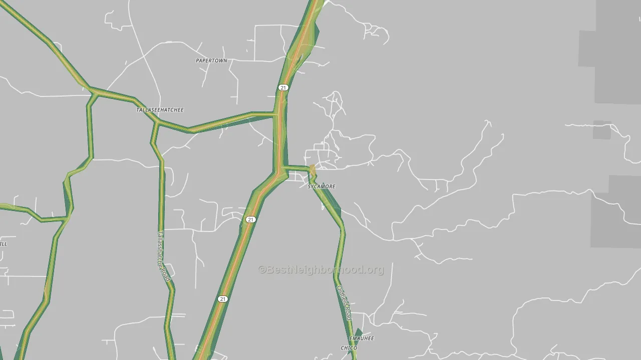 35149, AL Map of Noise Levels in 35149