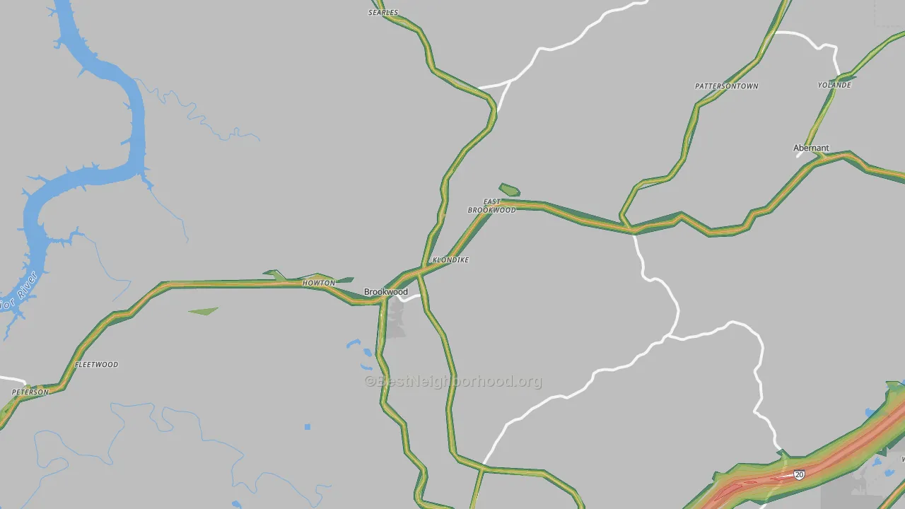 35444, AL Map of Noise Levels in 35444