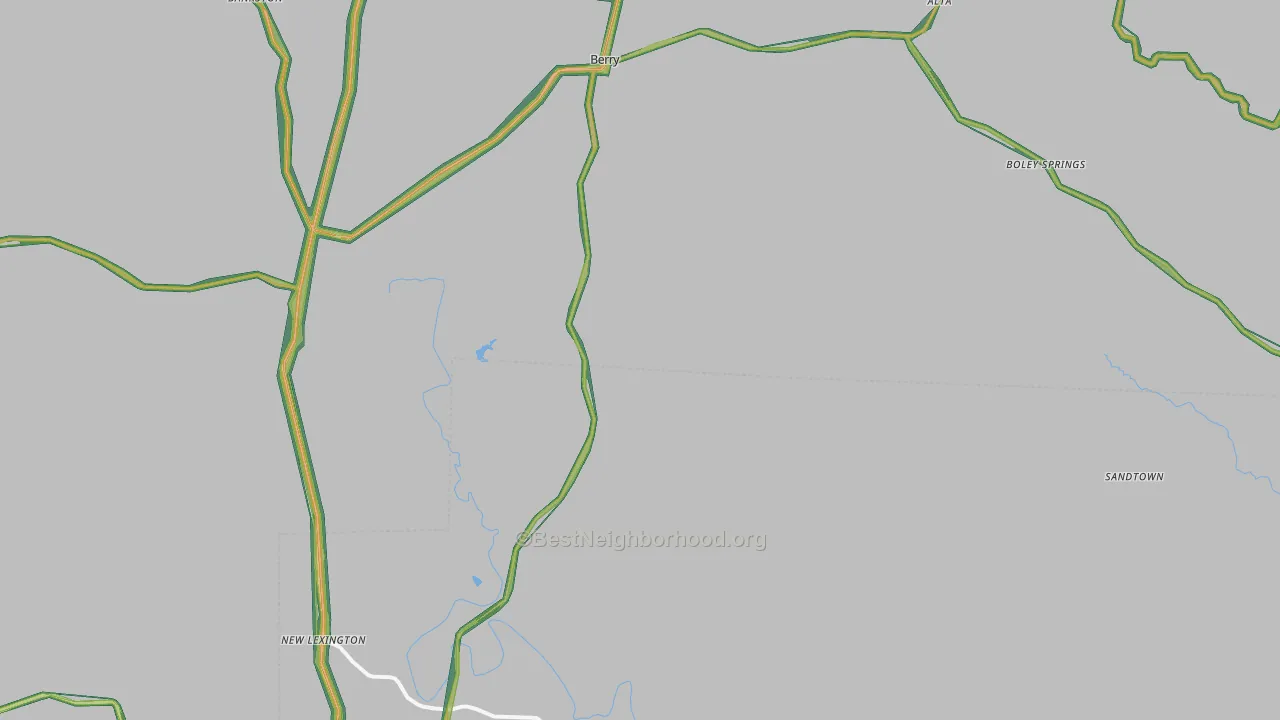 35546, AL Map of Noise Levels in 35546