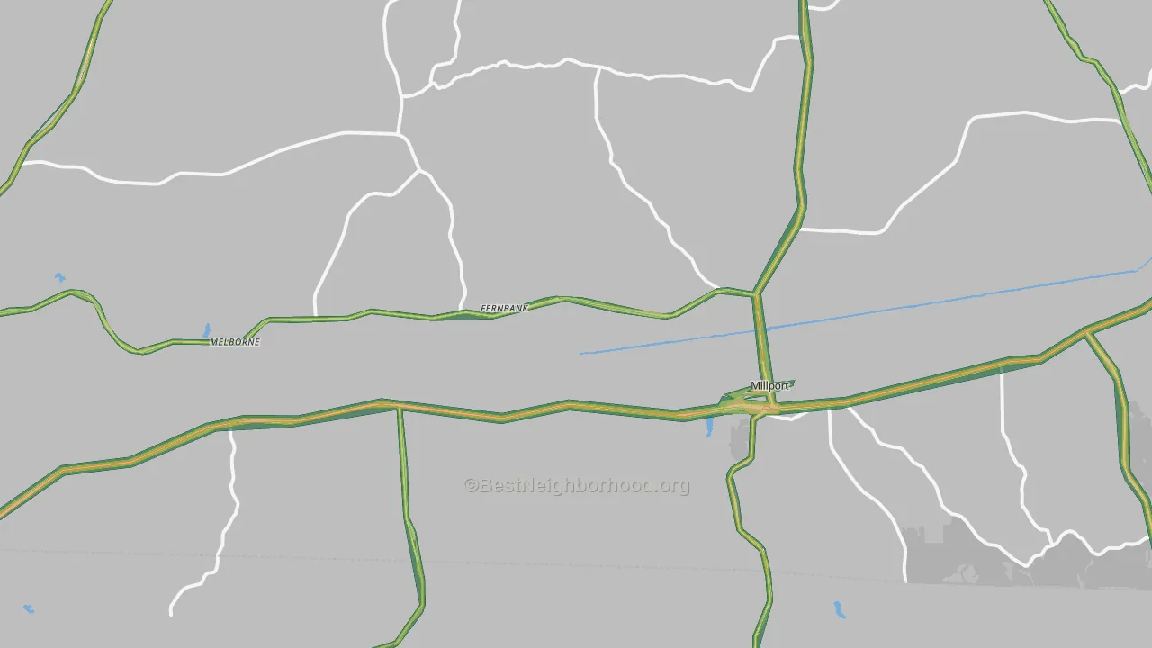 35576, AL Map of Noise Levels in 35576