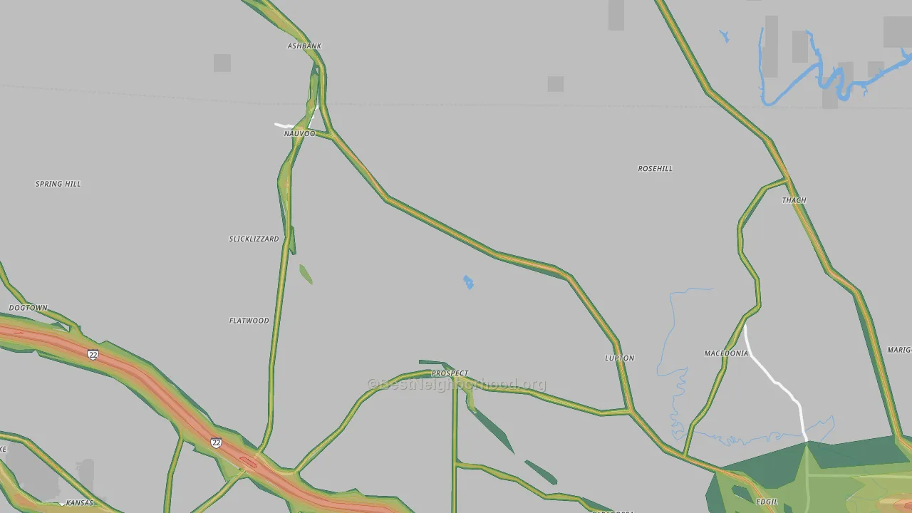 35578, AL Map of Noise Levels in 35578