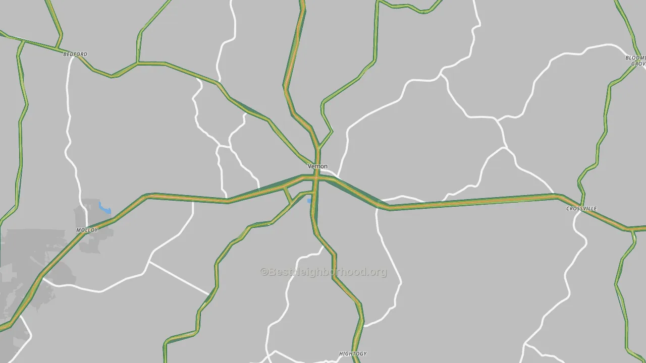 35592, AL Map of Noise Levels in 35592